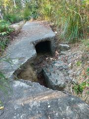 Gin Drinkers Line damaged tunnel