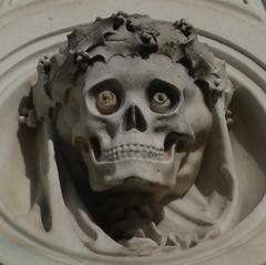 Relief of a Death Skull on the Brunswick Monument in Geneva