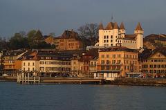 A scenic view of Nyon, Vaud, Switzerland