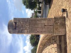 Back view of Monumento a la Patria in Merida, Mexico