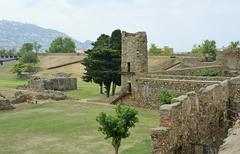 La Ciutadella de Roses with its historic walls and ruins in Alt Empordà, 2023