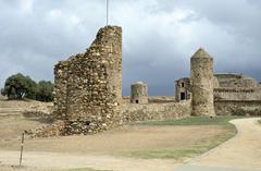 La Ciutadella de Roses fortification with mountain backdrop in Alt Empordà