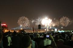 Celebrations at Quai de l'horloge for Montreal's 375th anniversary