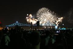 375th anniversary celebrations of Montreal at Quai de l'Horloge