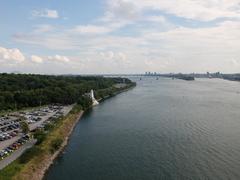 Pont Jacques-Cartier in Montréal from Helen's Island