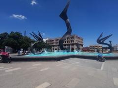 fountain at Plaza Tapatía in Guadalajara, Jalisco