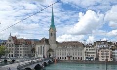 Lindenhof, Zürich with scenic view and historical buildings