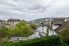 View from the Urania park in Zürich