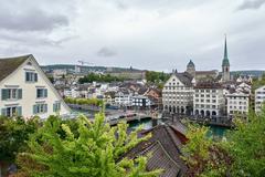 view from Urania Park in Zürich