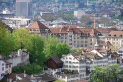 View from Karl’s Tower of Grossmünster, Zürich