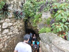 Entering the Cenote Zaci in Valladolid