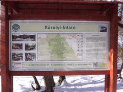 Károlyi Lookout in Gaja Valley, Bodajk with information board