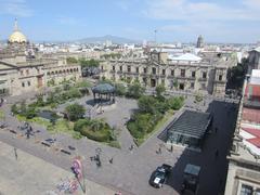 Panoramic view of Guadalajara cityscape with historical and modern buildings