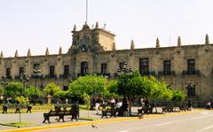 large building in the zocalo of central Guadalajara, Mexico