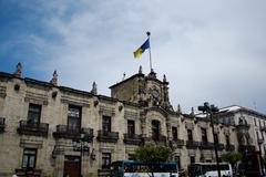 Palacio de Gobierno de Jalisco facade in Mexico