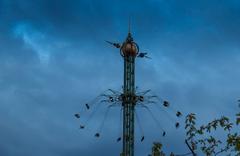 Blue Hour at Tivoli Gardens in Copenhagen