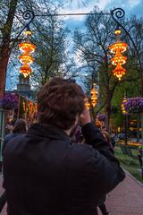 Blue Hour at Tivoli amusement park