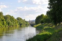 K-híd bridge in Hajógyári-sziget, Budapest