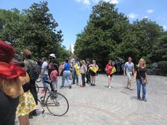 Parade against monuments in Congo Square