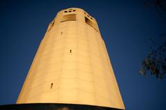 Coit Memorial Tower against a blue sky