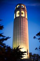 Coit Tower in San Francisco on a sunny day