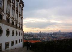 Porto cityscape with historical buildings and Douro River