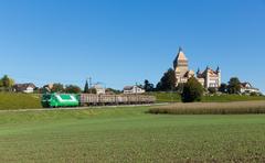 MBC/BAM Ge 4/4 hauling sugar beets near Vufflens-le-Château, Switzerland