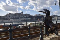 Little Princess Statue on Danube Promenade, Budapest