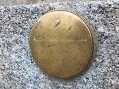 worn surface of 18th steps marker