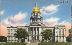 Colorado State Capitol in Denver postcard