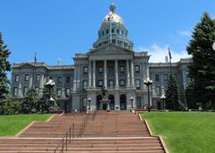 Colorado State Capitol main entrance west view