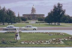 Colorado State Capitol in Denver viewed from the front steps of Denver City Hall