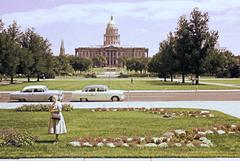 Colorado State Capitol in Denver view from Denver City Hall steps