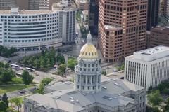 Aerial view of the Colorado State Capitol