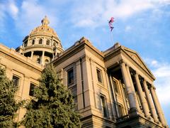 Colorado State Capitol at dusk