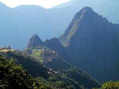 View from Inca Trail to Sun Gate Machu Picchu