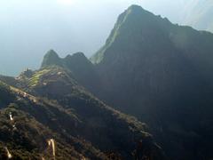 View of Machu Picchu from the Inca Trail at Sun Gate in Peru