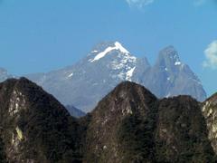 view from Sun Gate at Machu Picchu Peru