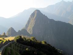 View from Inca Trail to Sun Gate Machu Picchu