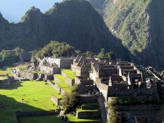 View from Inca Trail to Sun Gate, Machu Picchu, Peru