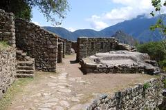 Panoramic view of Intipunku in the Andes mountains