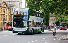 Alexander Dennis Enviro 400H hybrid bus on Saint Giles' Street, Oxford