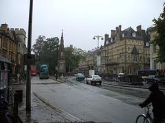 View of Martyrs' Memorial and Balliol College from Magdalen Street