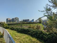 Panoramic view of Parco del Portello in Milan