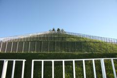 Low-angle view of a hill in the park