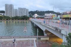 Shatin Hong Kong evening view in September 2019