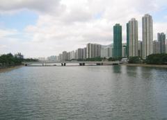 Shing Mun River in Shatin, Hong Kong