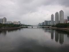 Shing Mun River towards Sand Martin Bridge