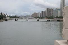 Shatin Hong Kong evening skyline in September 2019