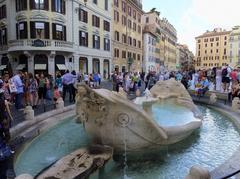 Barcaccia Fountain in Rome